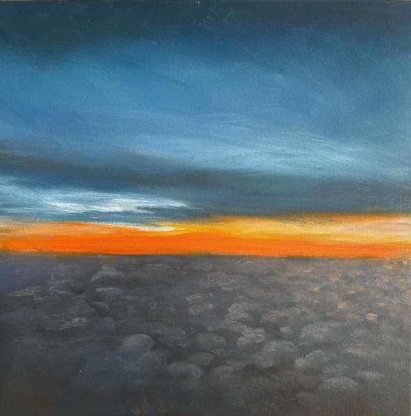 Light in Darkness 2, oil on canvas, 30x30 cm